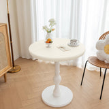Maxbell Table Cloth Stretchable Oil Anti Table Cover for Picnic Patio Wedding White Diameter 70 cm