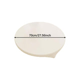 Maxbell Table Cloth Stretchable Oil Anti Table Cover for Picnic Patio Wedding White Diameter 70 cm