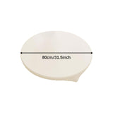 Maxbell Table Cloth Stretchable Oil Anti Table Cover for Picnic Patio Wedding White Diameter 80 cm