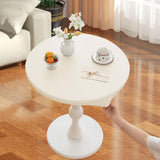Maxbell Table Cloth Stretchable Oil Anti Table Cover for Picnic Patio Wedding White Diameter 90 cm