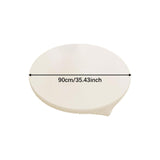 Maxbell Table Cloth Stretchable Oil Anti Table Cover for Picnic Patio Wedding White Diameter 90 cm