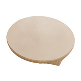 Maxbell Table Cloth Stretchable Oil Anti Table Cover for Picnic Patio Wedding Beige Diameter 60 cm