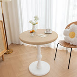 Maxbell Table Cloth Stretchable Oil Anti Table Cover for Picnic Patio Wedding Beige Diameter 70 cm