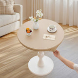 Maxbell Table Cloth Stretchable Oil Anti Table Cover for Picnic Patio Wedding Beige Diameter 80 cm