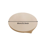 Maxbell Table Cloth Stretchable Oil Anti Table Cover for Picnic Patio Wedding Beige Diameter 80 cm