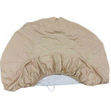 Maxbell Table Cloth Stretchable Oil Anti Table Cover for Picnic Patio Wedding Beige Diameter 80 cm