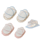 Maxbell Crib Netting Cover Bedding Arched Easy to Use Tent Net for Home Bedroom Room M blue dog