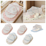 Maxbell Crib Netting Cover Bedding Arched Easy to Use Tent Net for Home Bedroom Room M blue dog