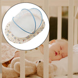 Maxbell Crib Netting Cover Bedding Arched Easy to Use Tent Net for Home Bedroom Room L blue dog