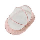 Maxbell Crib Netting Cover Bedding Arched Easy to Use Tent Net for Home Bedroom Room M pink dessert