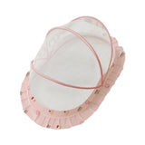 Maxbell Crib Netting Cover Bedding Arched Easy to Use Tent Net for Home Bedroom Room M pink dessert
