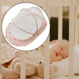Maxbell Crib Netting Cover Bedding Arched Easy to Use Tent Net for Home Bedroom Room M pink dessert