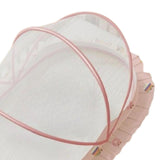 Maxbell Crib Netting Cover Bedding Arched Easy to Use Tent Net for Home Bedroom Room L pink dessert