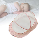 Maxbell Crib Netting Cover Bedding Arched Easy to Use Tent Net for Home Bedroom Room L pink dessert
