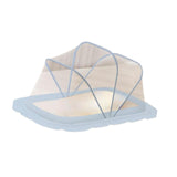 Maxbell Crib Netting Cover Bedding Arched Easy to Use Tent Net for Home Bedroom Room M blue