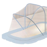Maxbell Crib Netting Cover Bedding Arched Easy to Use Tent Net for Home Bedroom Room M blue
