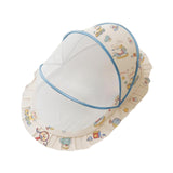 Maxbell Crib Netting Cover Bedding Supplies Folded Baby Cover for Home Bedroom Decor M blue