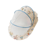 Maxbell Crib Netting Cover Bedding Supplies Folded Baby Cover for Home Bedroom Decor M blue