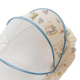 Maxbell Crib Netting Cover Bedding Supplies Folded Baby Cover for Home Bedroom Decor M blue