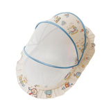 Maxbell Crib Netting Cover Bedding Supplies Folded Baby Cover for Home Bedroom Decor L blue