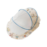 Maxbell Crib Netting Cover Bedding Supplies Folded Baby Cover for Home Bedroom Decor L blue