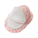 Maxbell Crib Netting Cover Bedding Supplies Folded Baby Cover for Home Bedroom Decor L pink