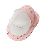 Maxbell Crib Netting Cover Bedding Supplies Folded Baby Cover for Home Bedroom Decor L pink