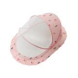 Maxbell Crib Netting Cover Bedding Supplies Folded Baby Cover for Home Bedroom Decor L pink