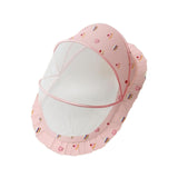 Maxbell Crib Netting Cover Bedding Supplies Folded Baby Cover for Home Bedroom Decor L pink