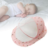 Maxbell Crib Netting Cover Bedding Supplies Folded Baby Cover for Home Bedroom Decor L pink
