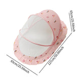 Maxbell Crib Netting Cover Bedding Supplies Folded Baby Cover for Home Bedroom Decor L pink