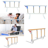 Maxbell Bed Rails for Elderly Adults Safe Nonslip Utility Bedside Assist Rail Handle Silvery