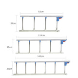 Maxbell Bed Rails for Elderly Adults Safe Nonslip Utility Bedside Assist Rail Handle Silvery