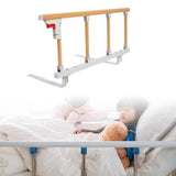 Maxbell Bed Rails for Elderly Adults Safe Nonslip Utility Bedside Assist Rail Handle Wood Grain