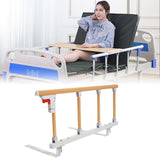 Maxbell Bed Rails for Elderly Adults Safe Nonslip Utility Bedside Assist Rail Handle Wood Grain