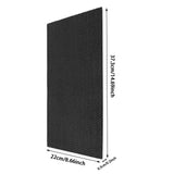 Maxbell Air Purifier Filter Sturdy Air Purifier Attachment for Household Home Office 37.3x22x0.5cm Black