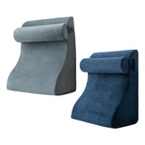Maxbell Backrest Pillow Multifunction Back Support Wedge Pillow for Hotel Dorm Adult Gray