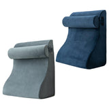 Maxbell Backrest Pillow Multifunction Back Support Wedge Pillow for Hotel Dorm Adult Gray