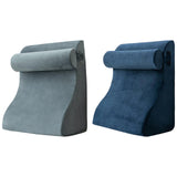 Maxbell Backrest Pillow Multifunction Back Support Wedge Pillow for Hotel Dorm Adult Gray