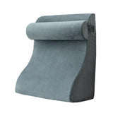 Maxbell Backrest Pillow Multifunction Back Support Wedge Pillow for Hotel Dorm Adult Gray