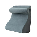 Maxbell Backrest Pillow Multifunction Back Support Wedge Pillow for Hotel Dorm Adult Gray