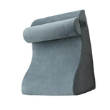 Maxbell Backrest Pillow Multifunction Back Support Wedge Pillow for Hotel Dorm Adult Gray