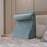 Maxbell Backrest Pillow Multifunction Back Support Wedge Pillow for Hotel Dorm Adult Gray