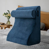 Maxbell Backrest Pillow Multifunction Back Support Wedge Pillow for Hotel Dorm Adult Green