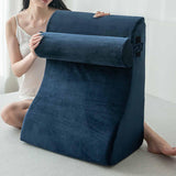 Maxbell Backrest Pillow Multifunction Back Support Wedge Pillow for Hotel Dorm Adult Green