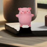 Maxbell Chinese Teapet Crafts Violet Clay Tea Pet for Tearoom Living Room Home Decor pink