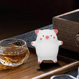 Maxbell Chinese Teapet Crafts Violet Clay Tea Pet for Tearoom Living Room Home Decor white