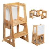 Maxbell Child Standing Tower Removable Kids Helper Step Stool for Kids Sink Bathroom