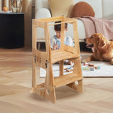 Maxbell Child Standing Tower Removable Kids Helper Step Stool for Kids Sink Bathroom