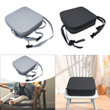 Maxbell Kids Booster Seat Cushion Chair Mat with Straps Children Dining Seat Booster Light Grey